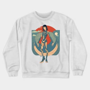 The Stranger (Japanese Ukiyo-e Woodblock Print) Crewneck Sweatshirt